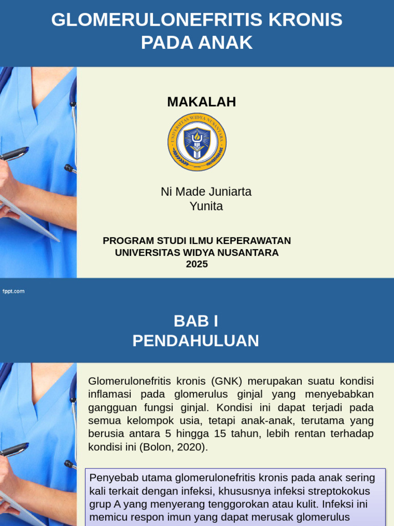 Glomerulonefritis Kronis pada Anak | PDF