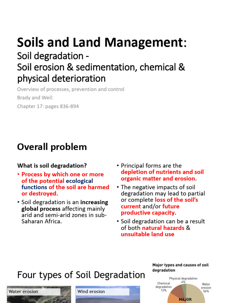 Types of Soil Degradation Explained | PDF | Erosion | Soil