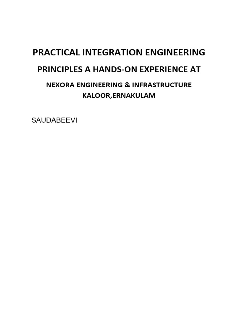 Practical Integration Engineering Guide | PDF
