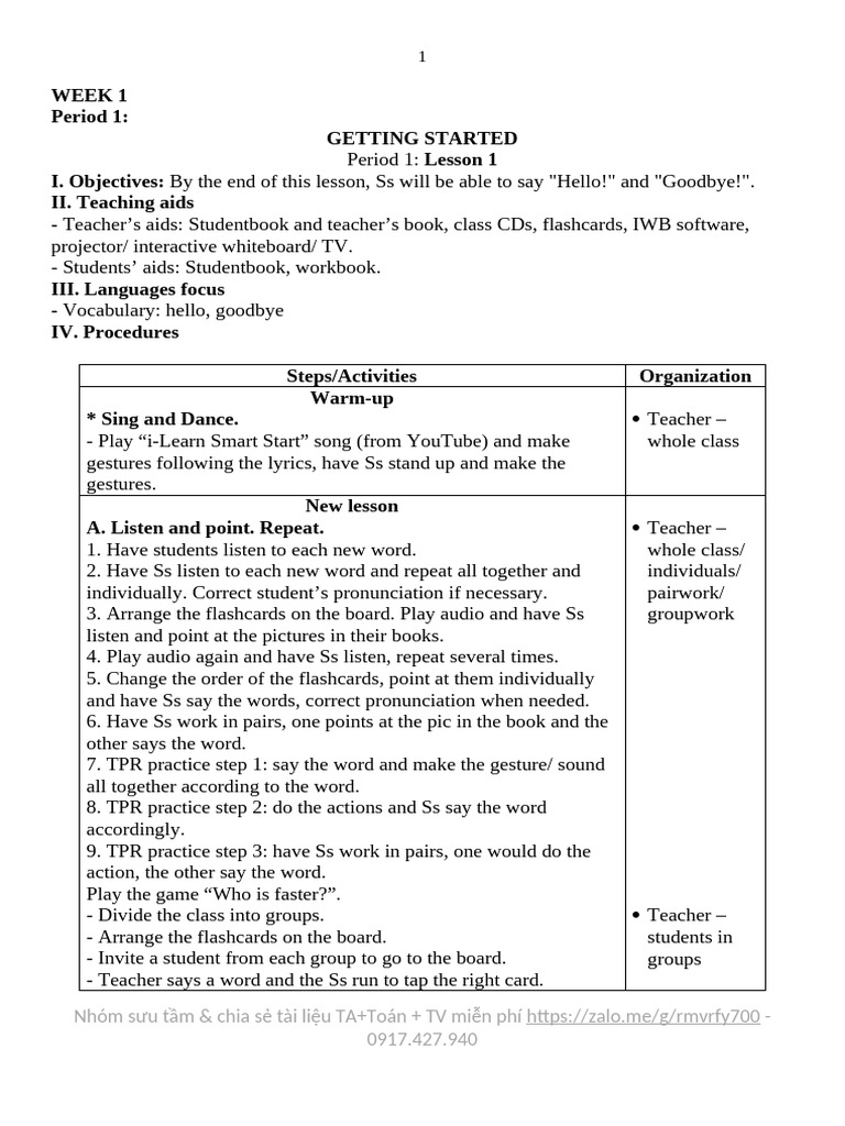 English Lesson Plans for Beginners | PDF | Vocabulary | Human Communication