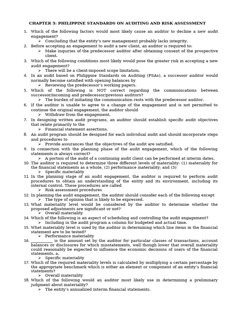 Philippine Auditing Standards Overview | PDF | Audit | Internal Audit