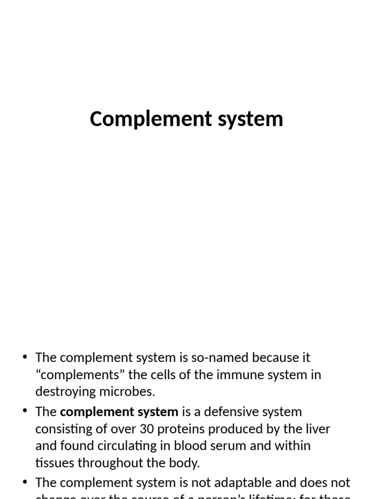 Overview of the Complement System | PDF | Complement System | Immunology