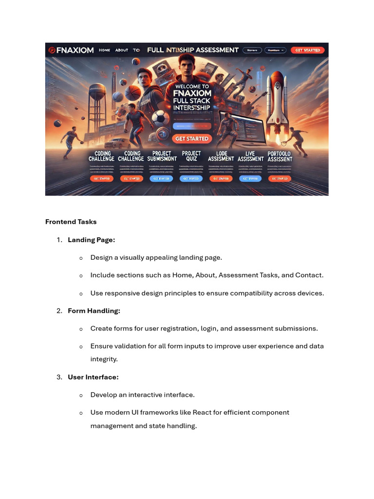 Frontend and Backend Tasks | PDF