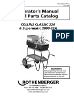 Operator's Manual and Parts Catalog: Collins Classic 22A & Supermatic 2000-22A