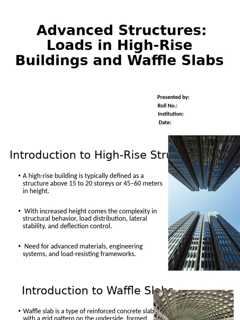High-Rise Loads & Waffle Slab Design | PDF | Beam (Structure ...