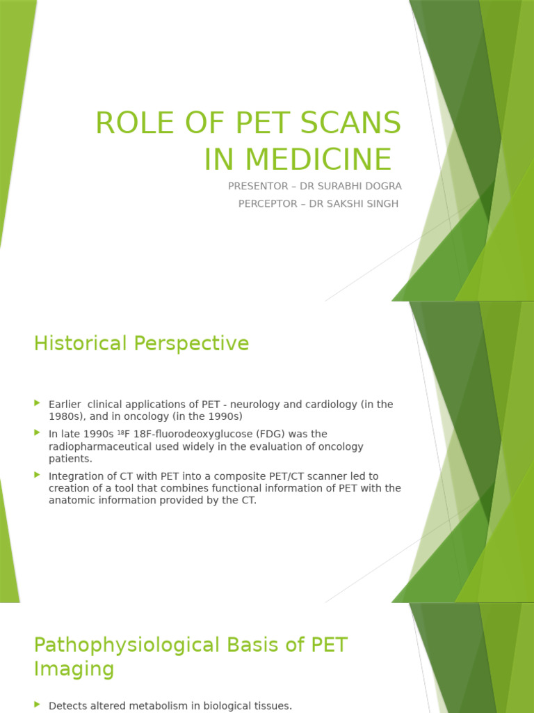 PET Scans: Key Role in Medical Imaging | PDF | Positron Emission ...