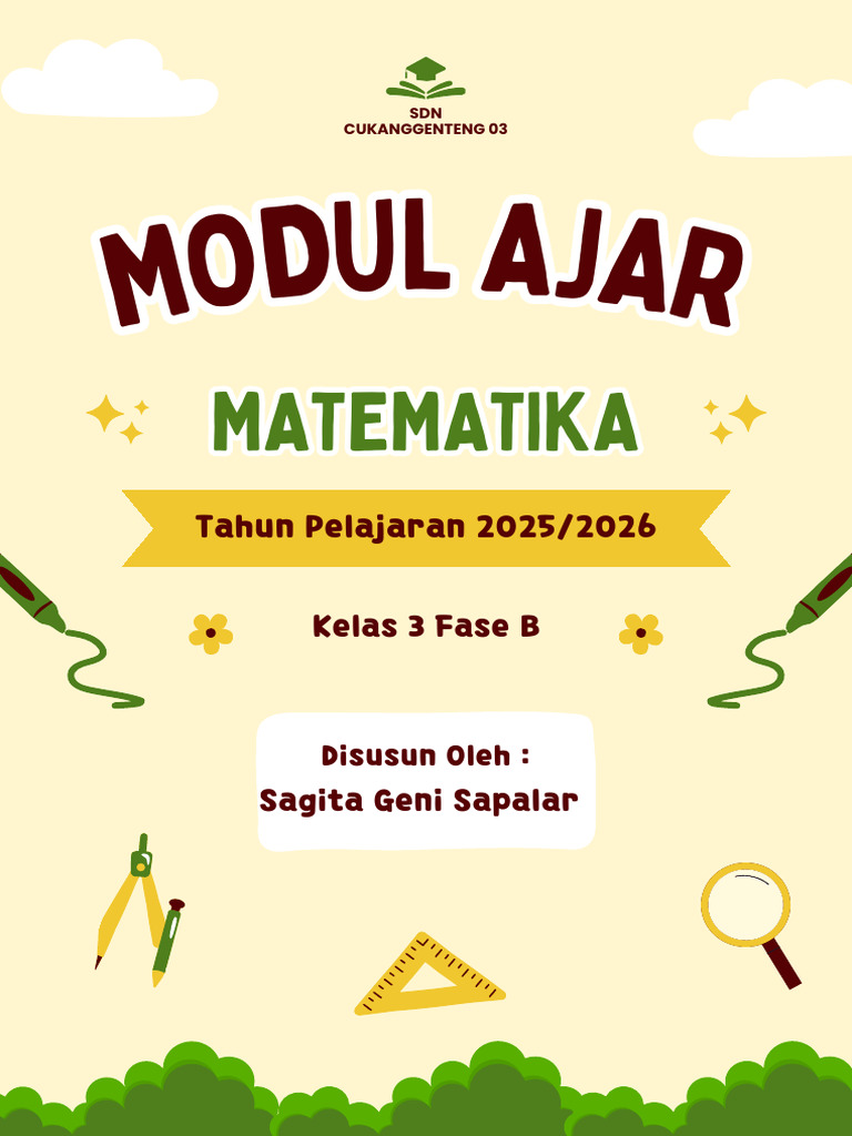 Modul Ajar Matematika Kelas 3 SD | PDF