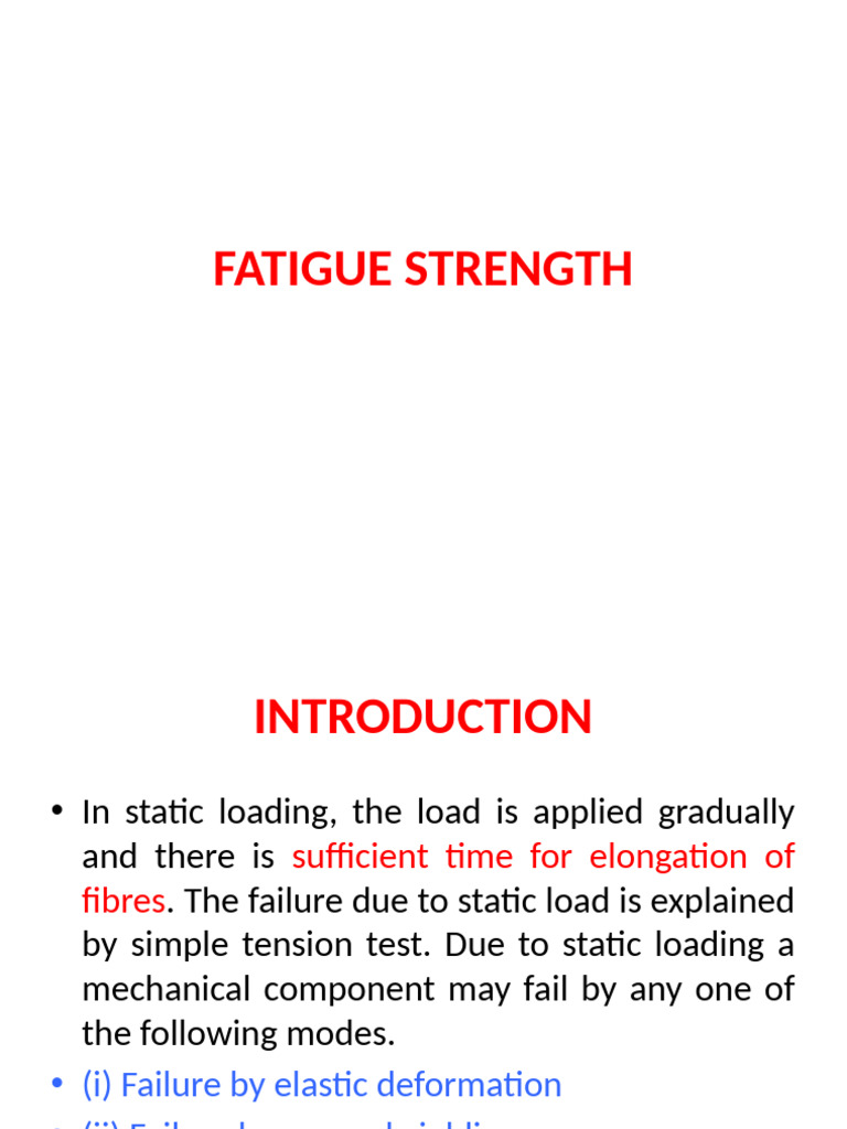 Fatigue Strength | PDF