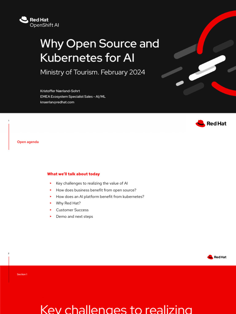 Open Source & Kubernetes for AI Success | PDF | Cloud Computing ...