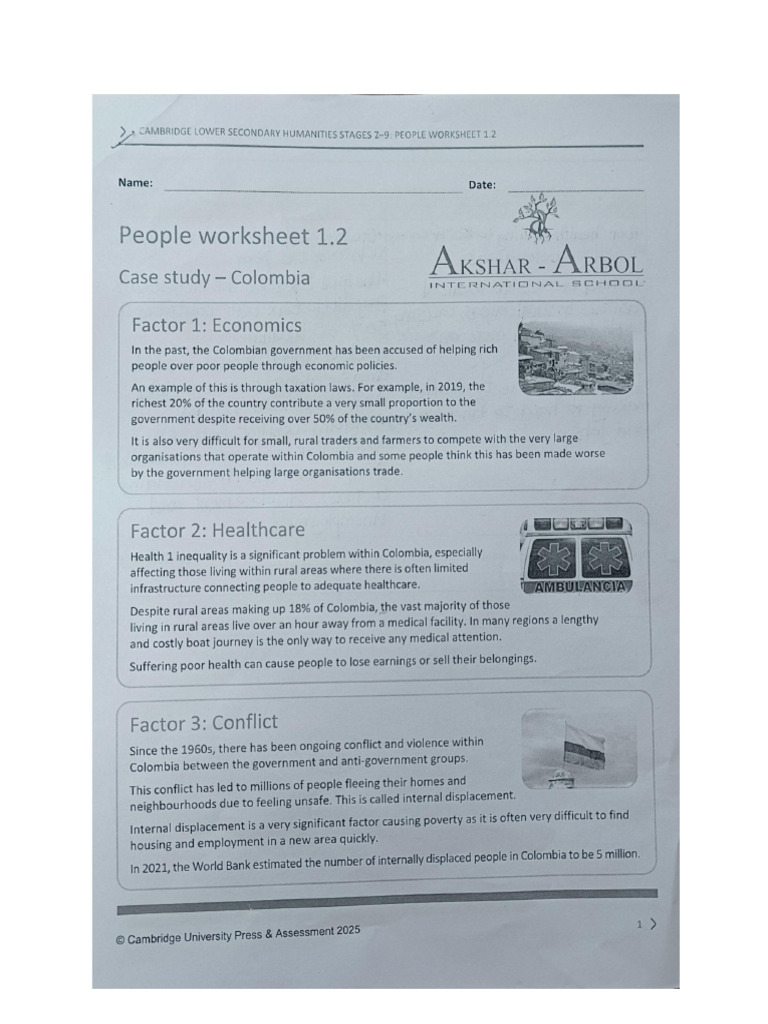 Humanities Worksheet 250913 112307 | PDF