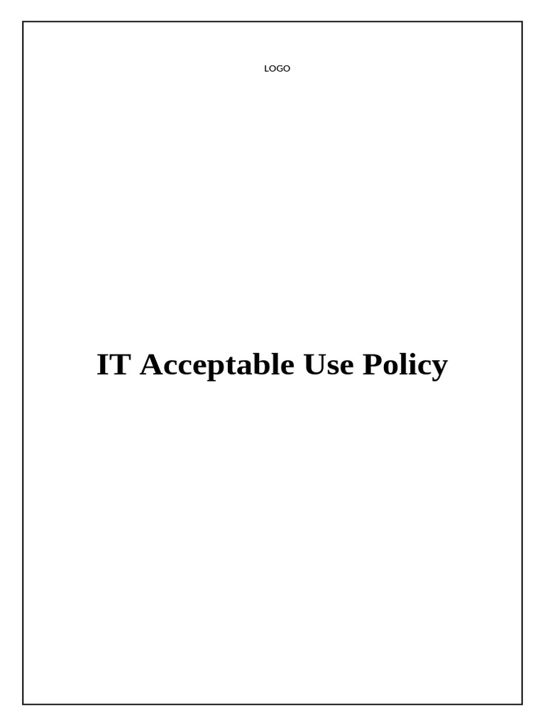 IT Acceptable Use Policy Overview | PDF | Malware | Password