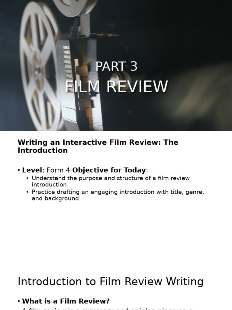 Crafting Engaging Film Review Intros | PDF