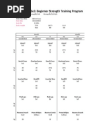 Stronglifts 5X5: Beginner Strength Training Program: Start Date Body Fat Body-Weight