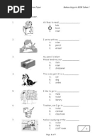 English Year 1  Indonesian Language