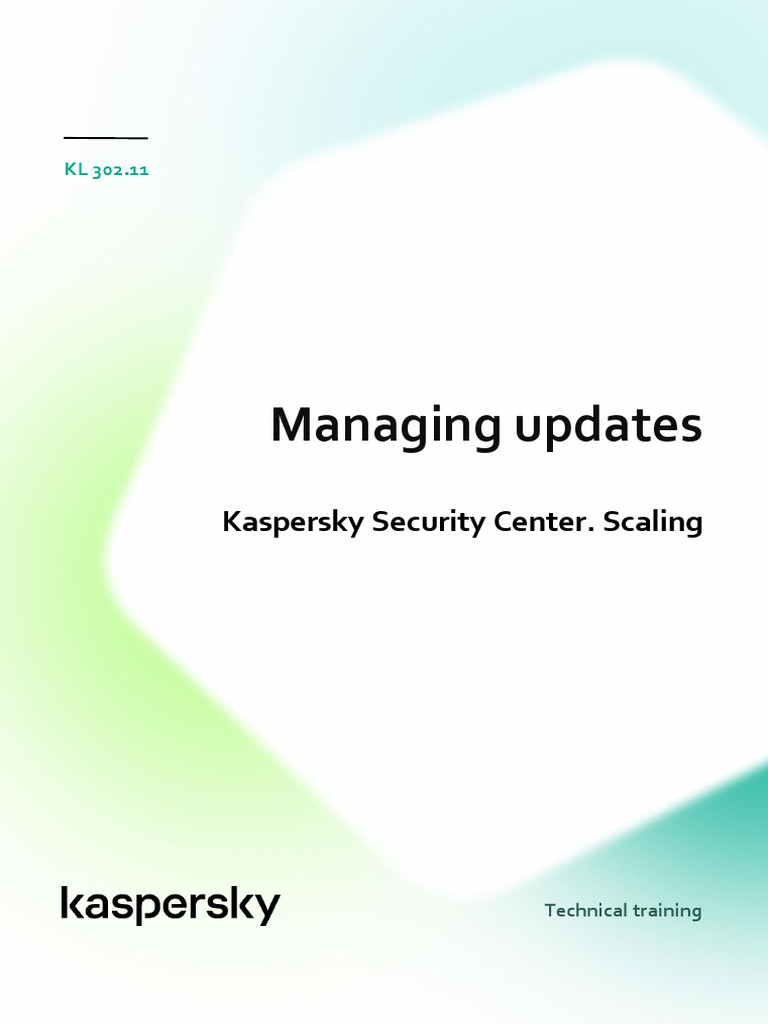 Kaspersky Security Center Update Management | PDF | Computer Network ...