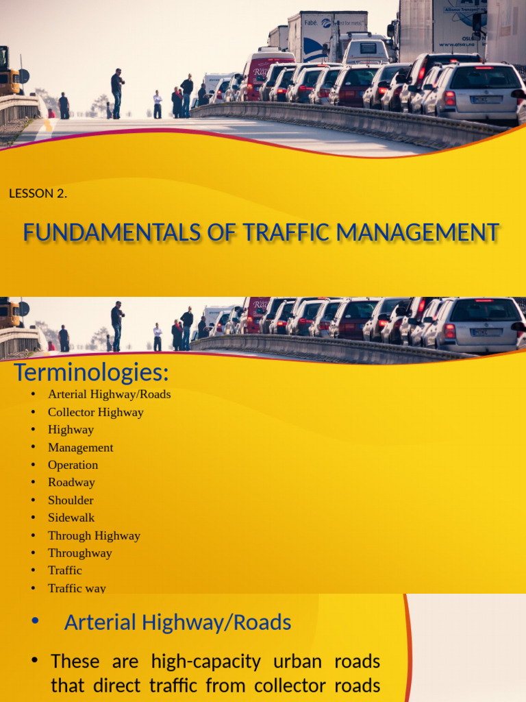 Traffic Management Terminology Explained | PDF | Controlled Access ...