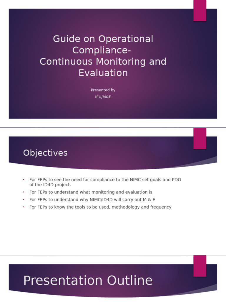 Monitoring and Evaluation Presentation For FEPs Training June 2024 ...