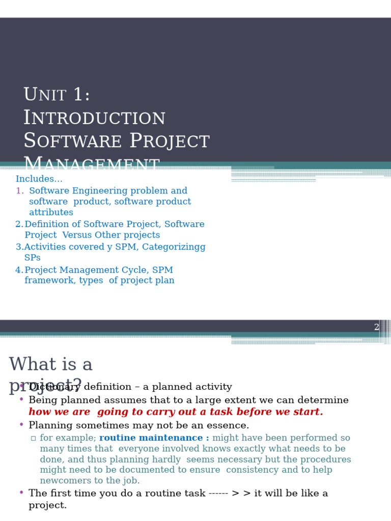 Software Project Management Overview | PDF | Feasibility Study ...