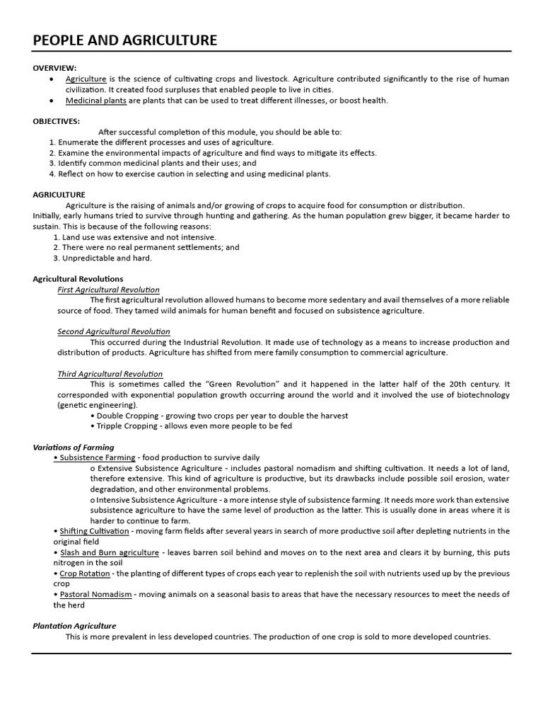 Chapter 3 - PEOPLE AND AGRICULTURE | PDF | Agriculture | Intensive Farming