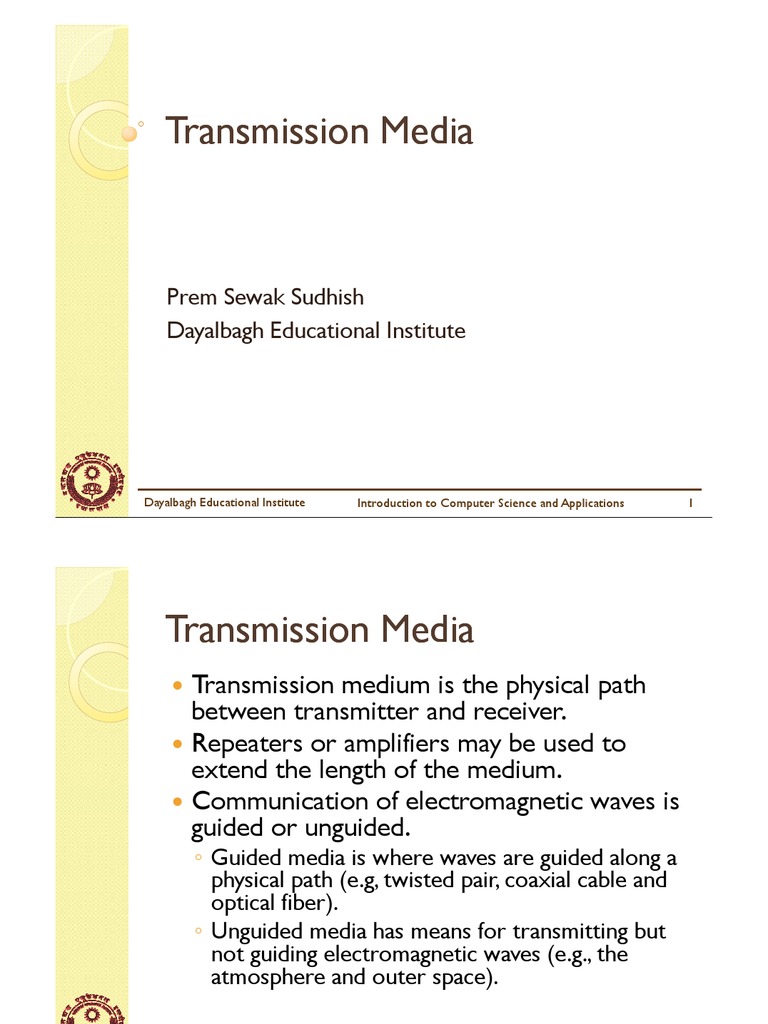 Understanding Transmission Media Types | PDF | Transmission Medium | Radio