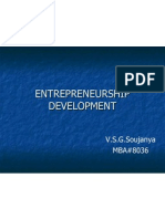 Entrepreneurship Development My