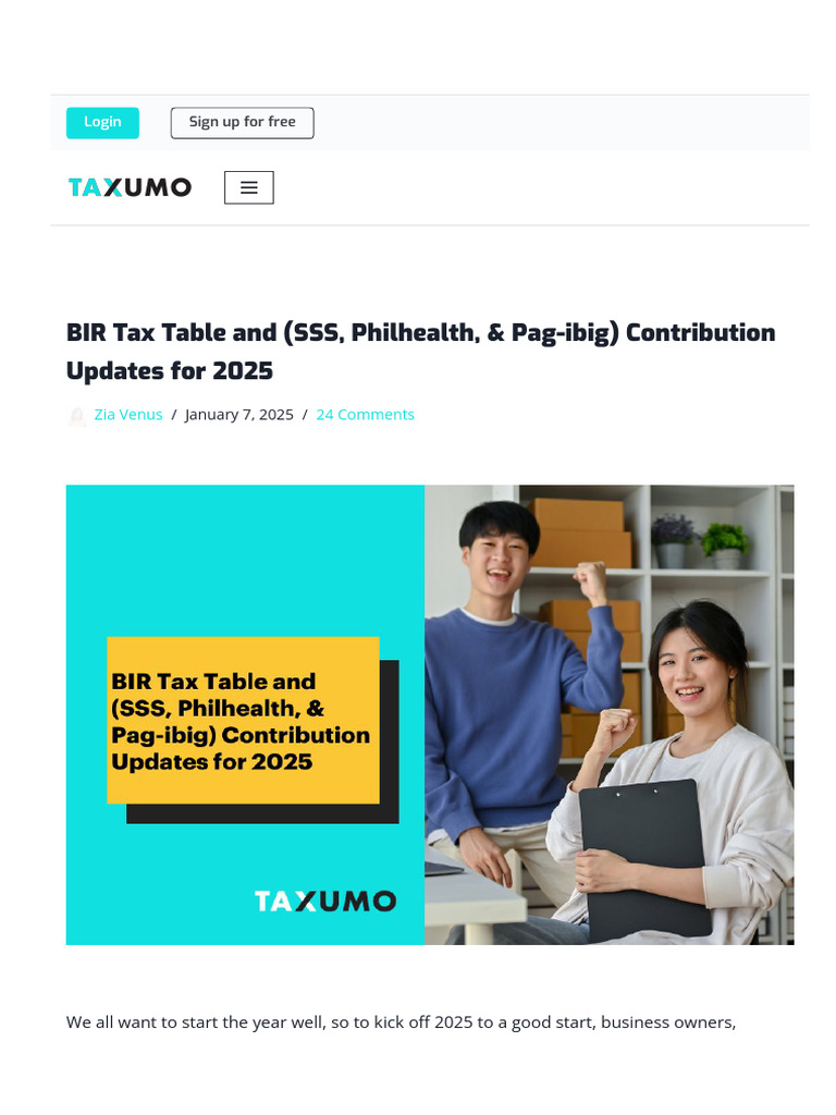 2025 Philippines Income Tax Rates Update | PDF | Tax Deduction | Taxes