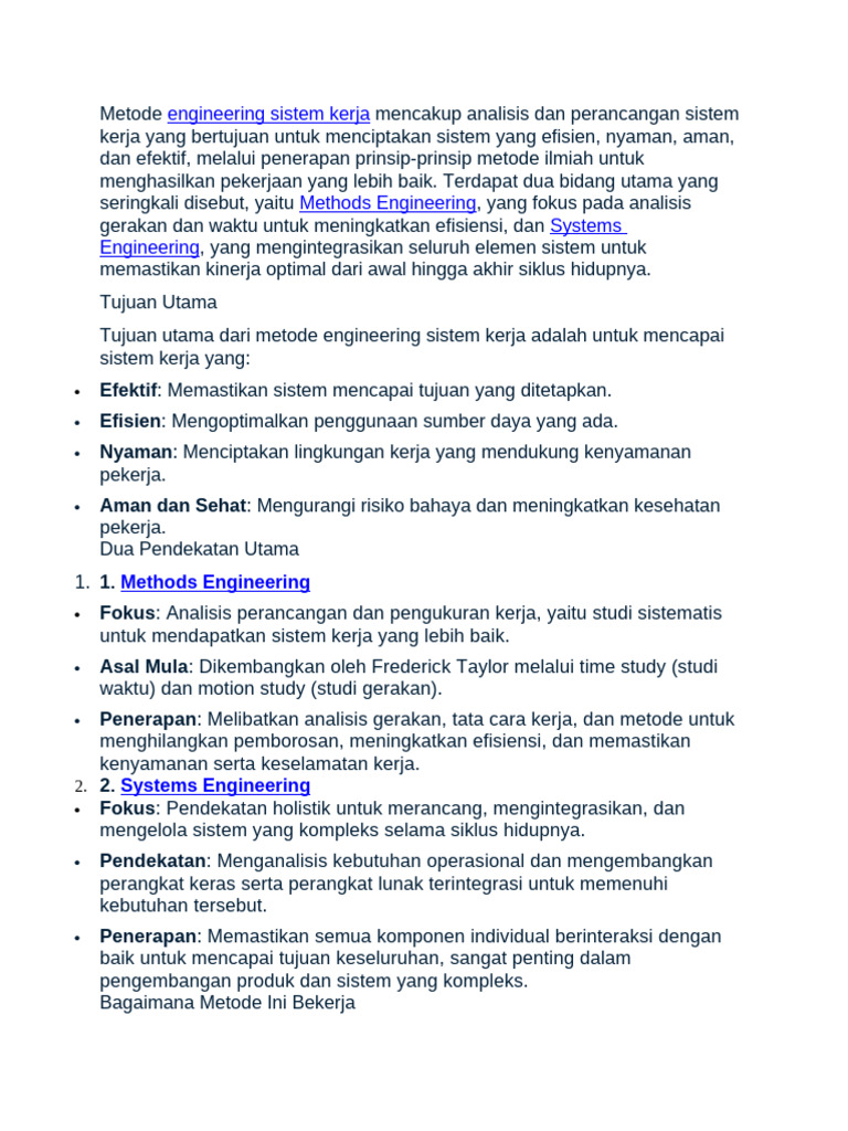 2 Metode Engineering | PDF
