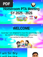 1st PTA General Assembly Agenda 2025-2026 | PDF