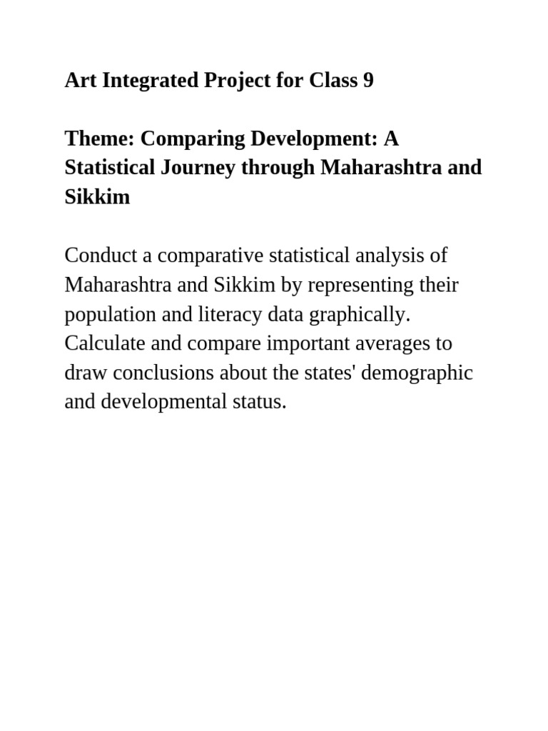 Art Integrated Project For Class 9 | PDF