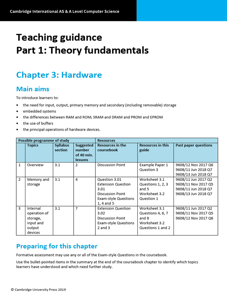Hardware Fundamentals in Computing | PDF | Computer Data Storage ...