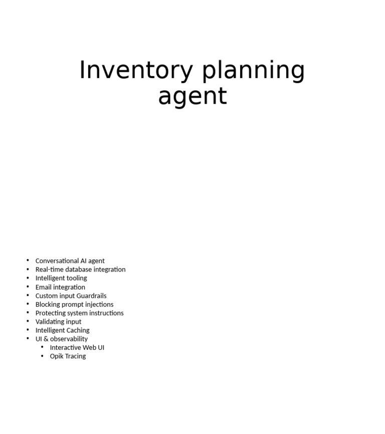 Inventory Planning | PDF