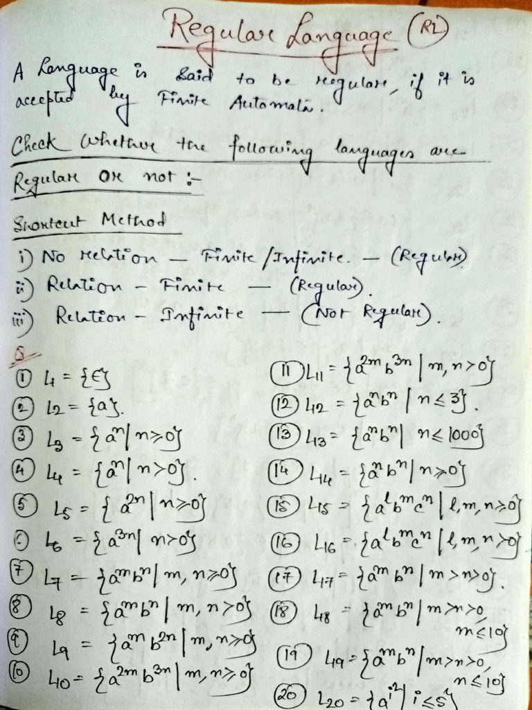 Regular Language (Part 1) | PDF