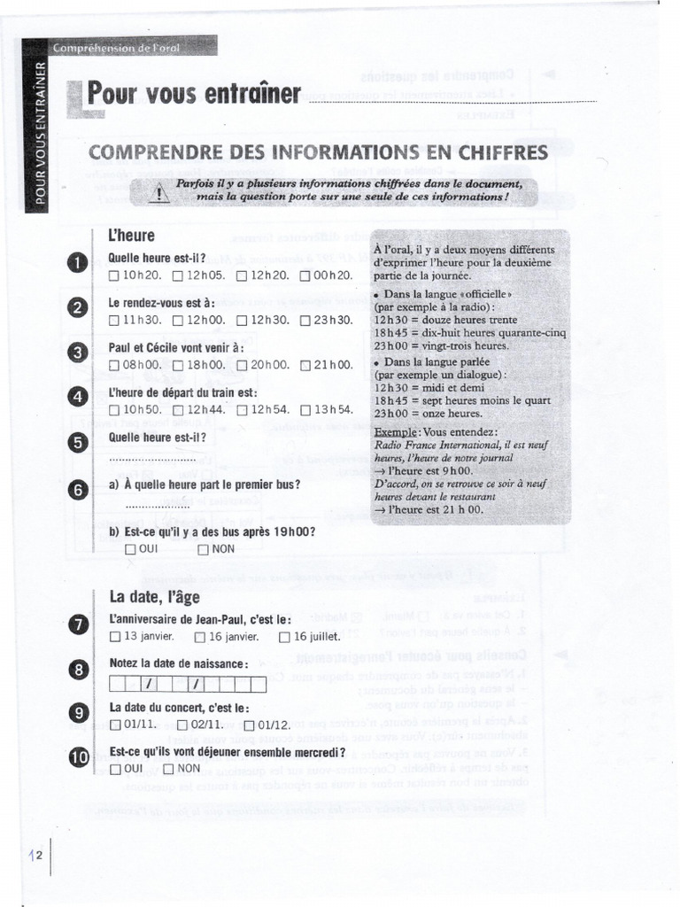 Comprendre les informations chiffrées | PDF