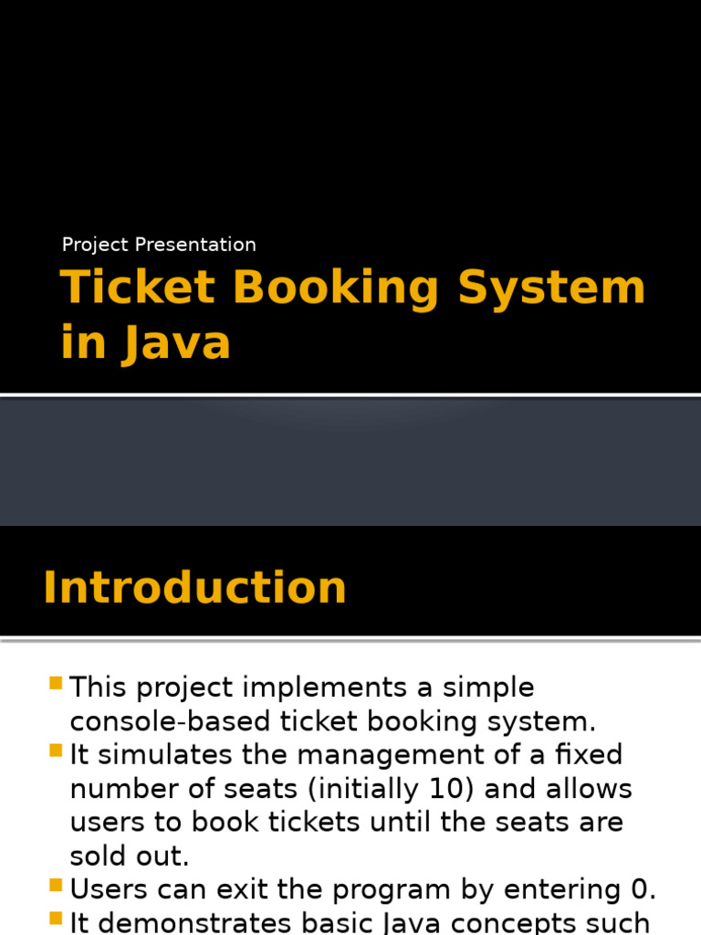 Ticket_Booking_Project_Presentation | PDF