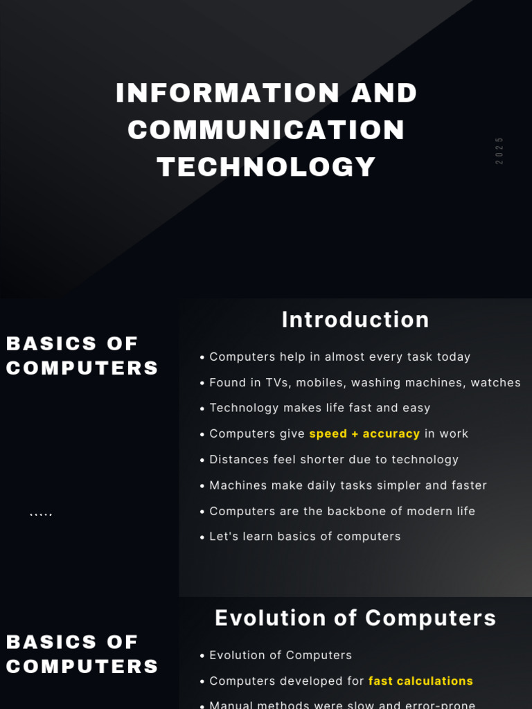 EMRS ICT Notes: Computer Basics | PDF | Computer Data Storage | Random ...