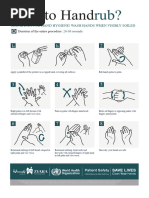 Hand Rub Steps for Hygiene | PDF | Hand | Hand Washing