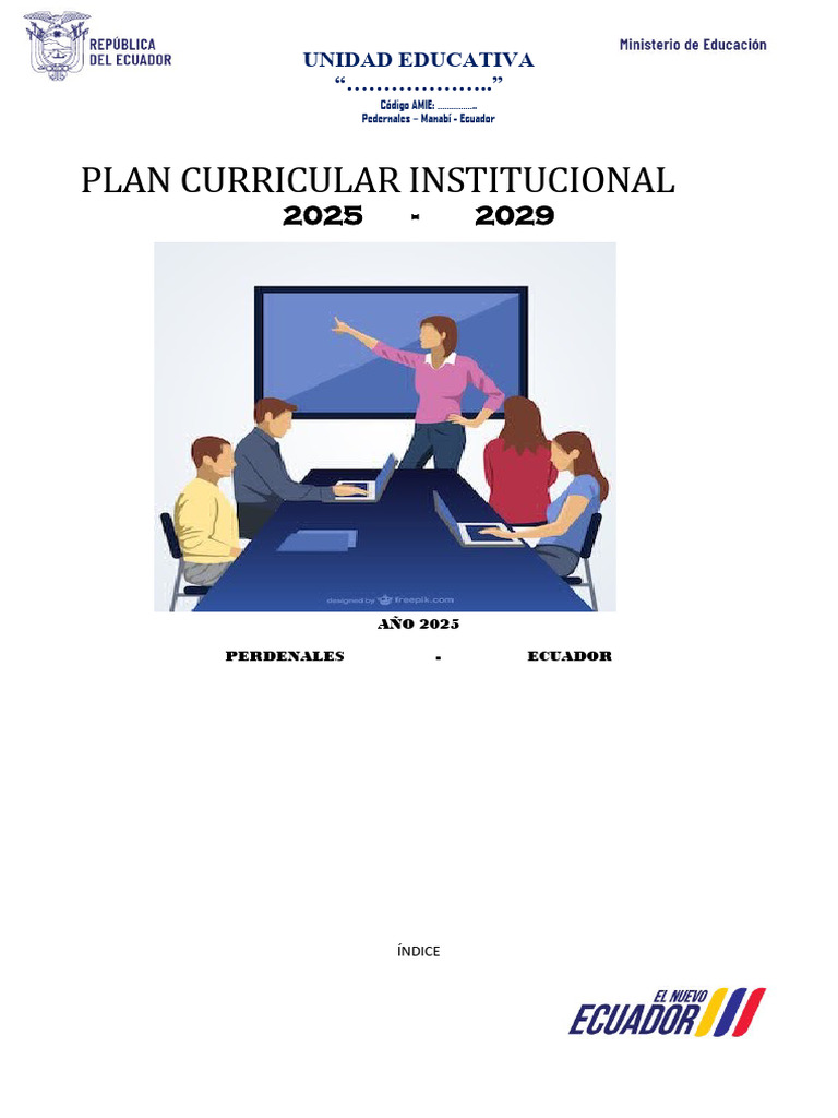Plan Curricular Institucional 2025-2029 | PDF | Plan de estudios ...