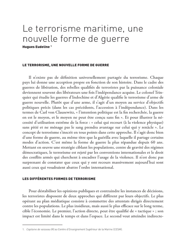 Comprendre le terrorisme maritime | PDF | Hezbollah | Al-Qaïda