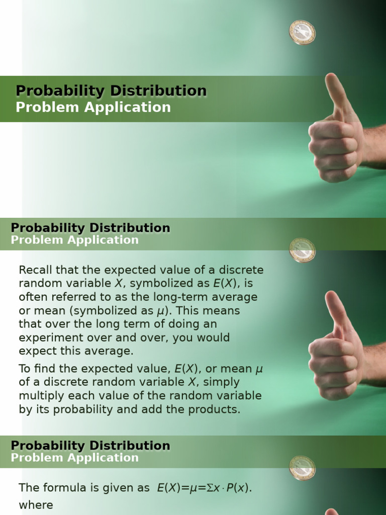 Expected Value in Probability Distributions | PDF | Expected Value ...