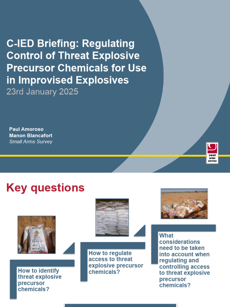 Presentation UNMAS TedTalk - Control of Explosive Precursor Chemicals ...