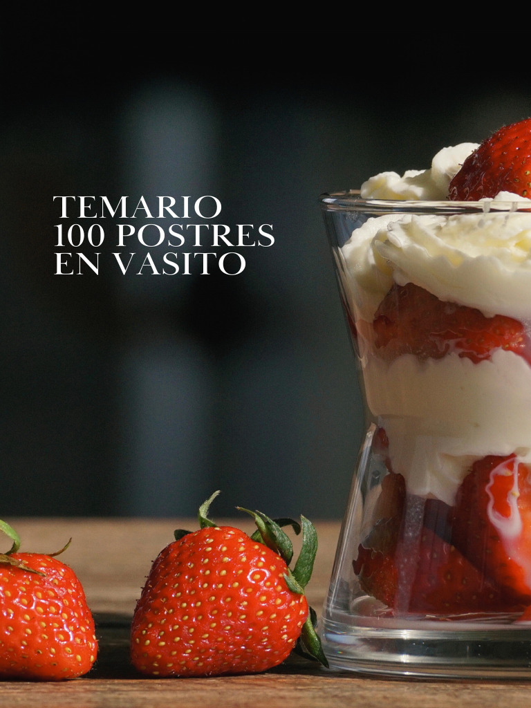 Temario 100 Postres en Vasito | PDF | Postres | Alimentos