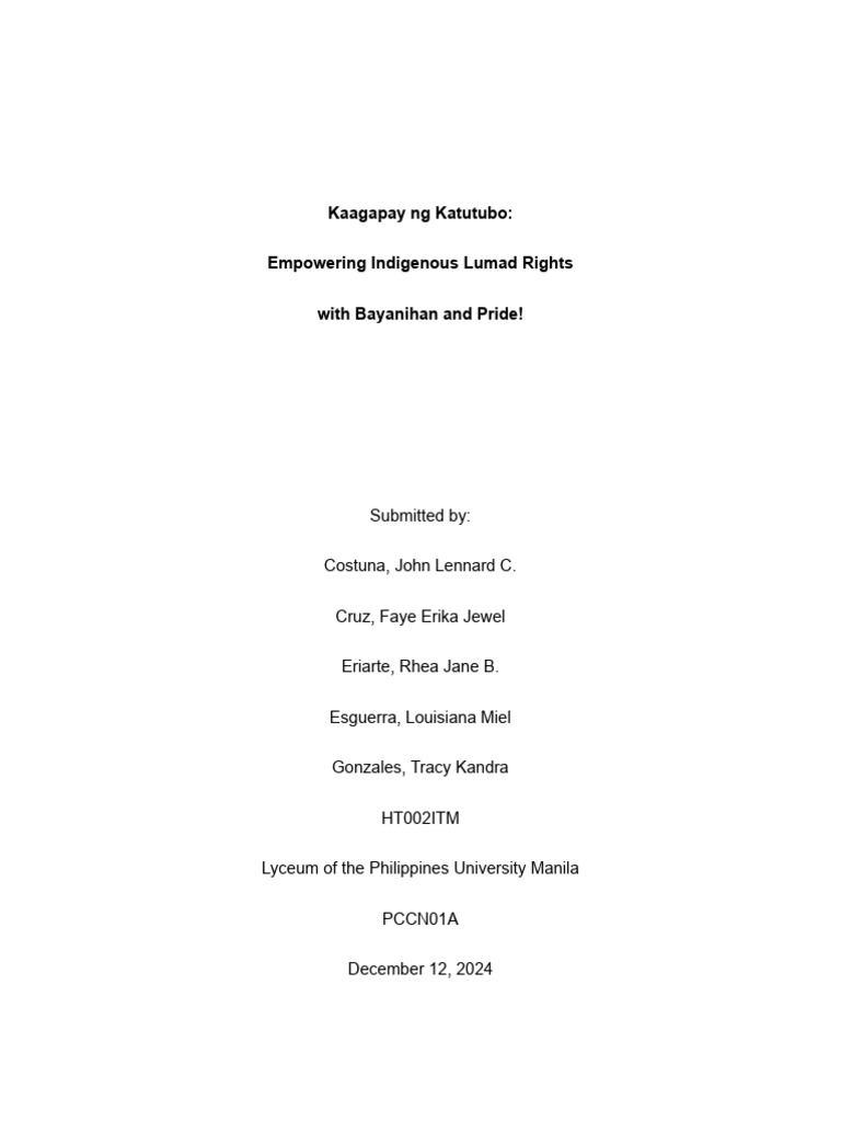 Csa Paper | PDF | Indigenous Peoples | Non Governmental Organization