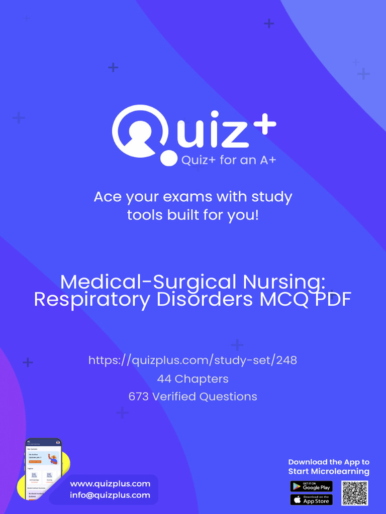 Respiratory Disorders MCQ Study Guide | PDF | Congenital Heart Defect ...