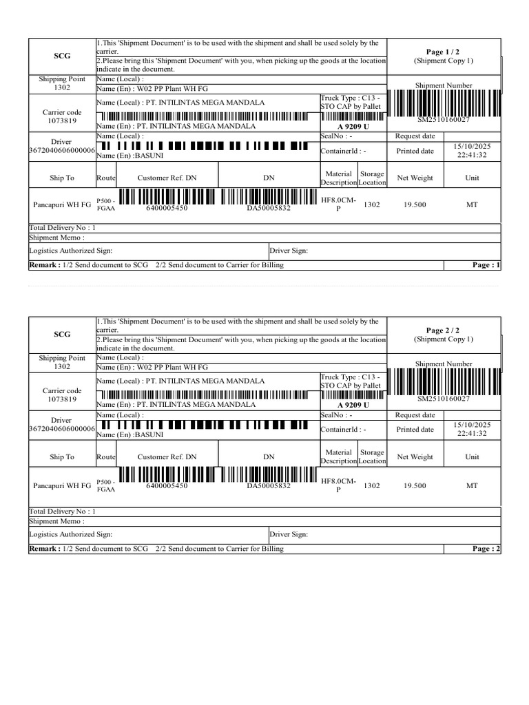 SM 2510160027 | PDF | Freight Transport | Supply Chain Management