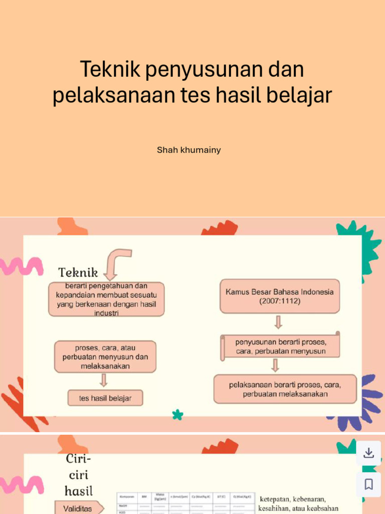 Teknik Penyusunan Dan Pelaksanaan Tes Hasil Belajar | PDF
