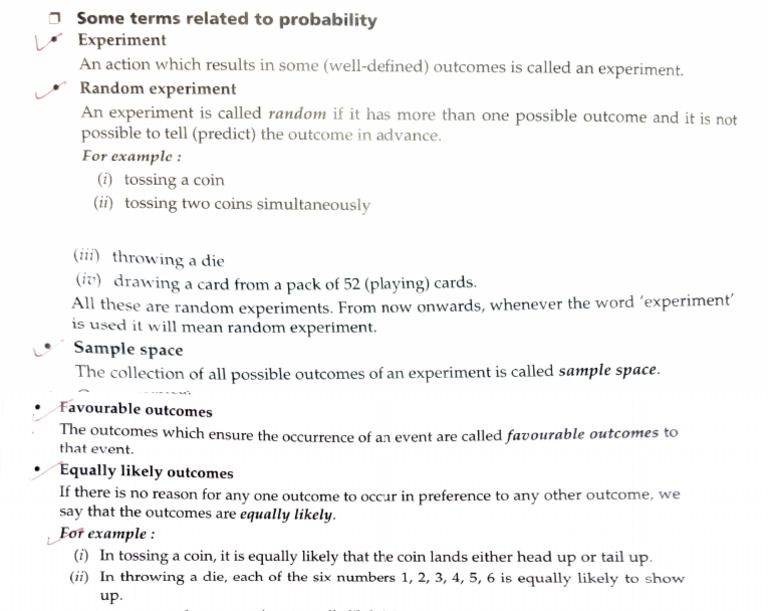 Key Probability Terms Explained | PDF