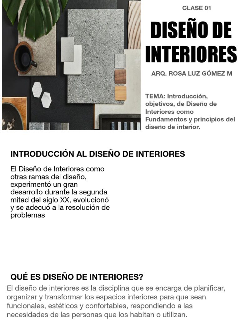 Clase 1 2025 Dis Interior | PDF | Art Nouveau | Mueble