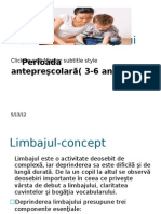 Dezvoltarea Limbajului