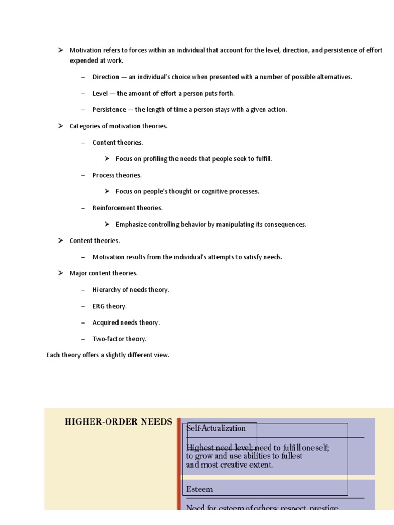 Individualistic Motivation Report