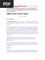 JDBC Driver and Its Types